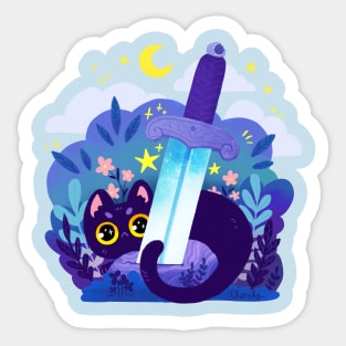 Sword cat Sticker